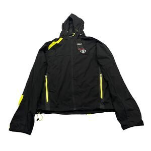 13-23 POLO SPORT Men's NWT Windbreaker Jacket Black/Yellow XL